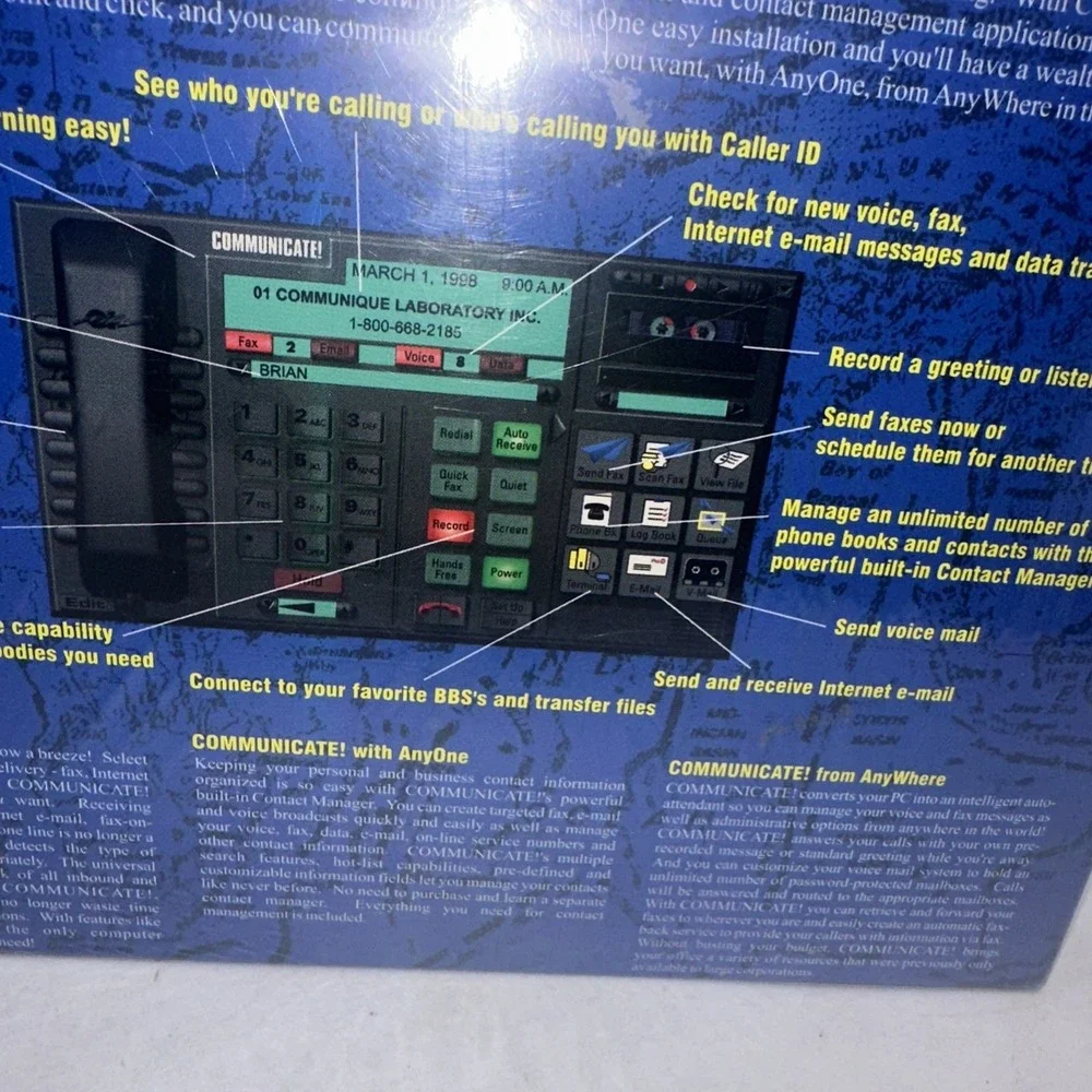 Communicate All-in-one Solution User's Guide Book + CD-Rom V8.0 Brand New